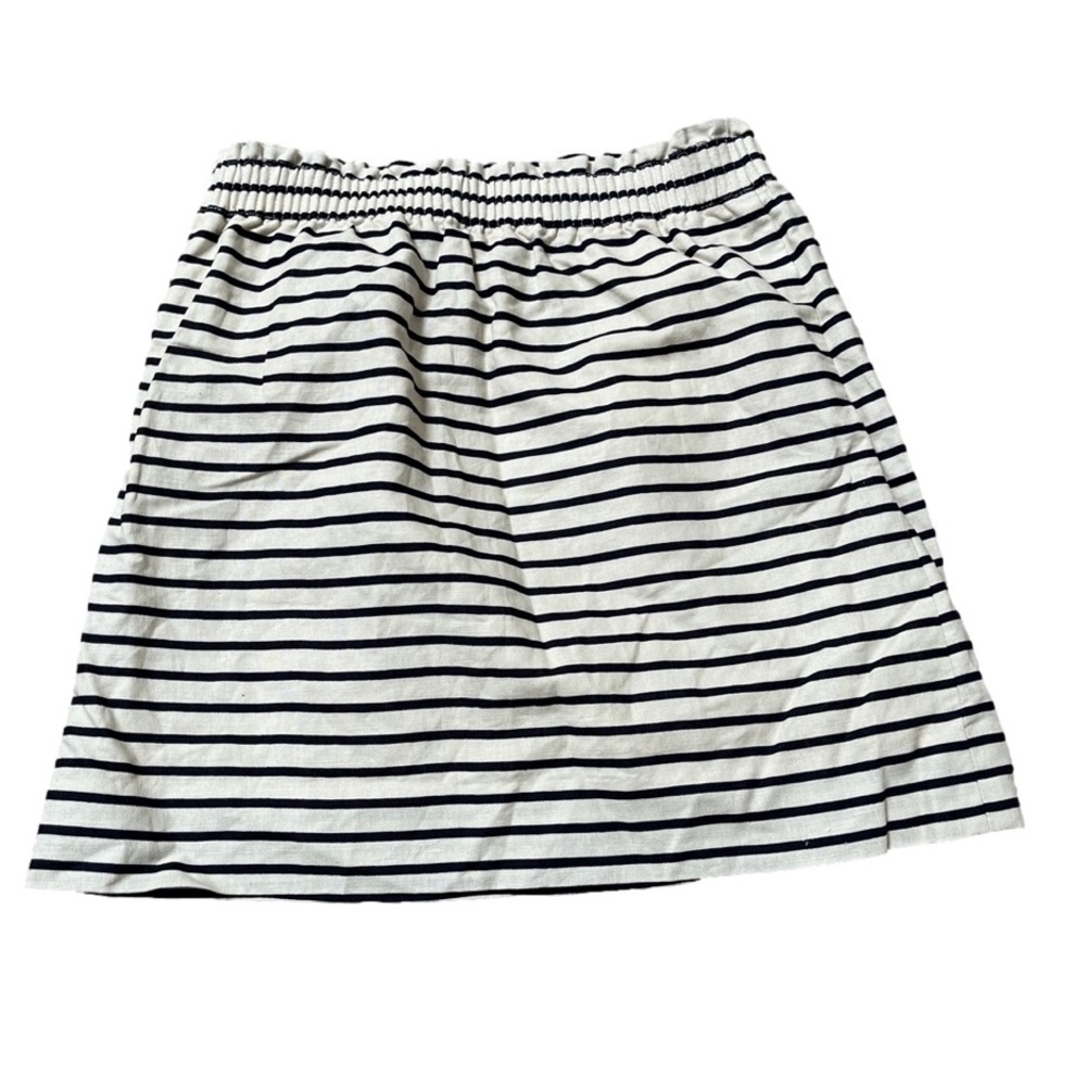 J.Crew paper bag waist nautical linen skirt